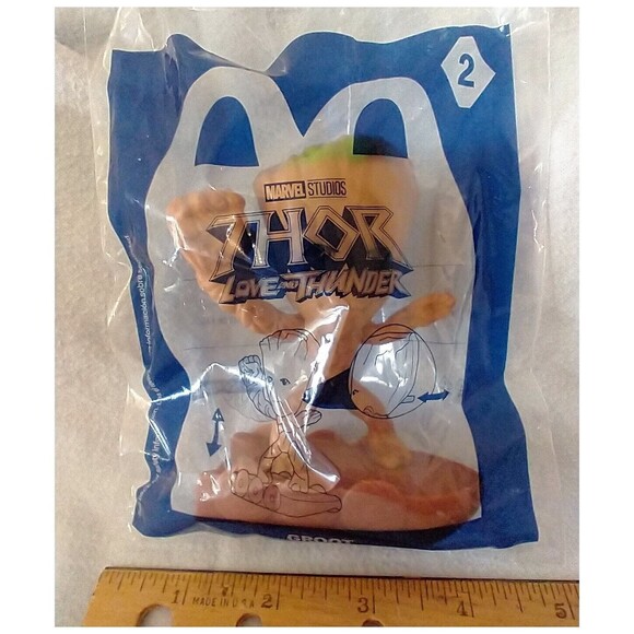 Groot 2022 Marvel Thor Love and Thunder McDonalds Happy Meal Toy - Picture 5 of 6